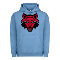 Pigment Pebble Blue DEVIL - RED WOLVES FOOTBALL SOCCER STATE MEN Urban Hoodie - linhVisuals