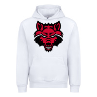 White DEVIL - RED WOLVES FOOTBALL SOCCER STATE MEN Urban Hoodie - linhVisuals
