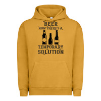 Pigment Peanut Butter womens funny beer now there's a temporary solution drinking design v n Urban Hoodie - linhVisuals