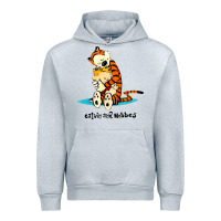Heather Grey newcalvin and hobbes [tyellow] Urban Hoodie - linhVisuals