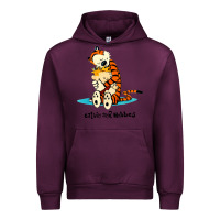Mauve Wine newcalvin and hobbes [tyellow] Urban Hoodie - linhVisuals