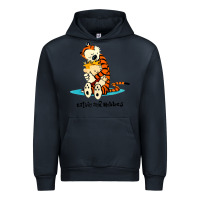 Navy newcalvin and hobbes [tyellow] Urban Hoodie - linhVisuals