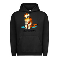 Pigment Black newcalvin and hobbes [tyellow] Urban Hoodie - linhVisuals