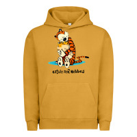 Pigment Peanut Butter newcalvin and hobbes [tyellow] Urban Hoodie - linhVisuals