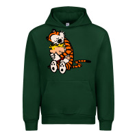 Forest Green newcalvin and hobbes 04 Urban Hoodie - linhVisuals