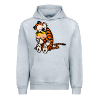Heather Grey newcalvin and hobbes 04 Urban Hoodie - linhVisuals
