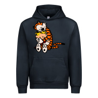 Navy newcalvin and hobbes 04 Urban Hoodie - linhVisuals