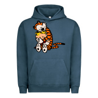 Pigment Midnight Navy newcalvin and hobbes 04 Urban Hoodie - linhVisuals