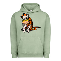 Pigment Oil Green newcalvin and hobbes 04 Urban Hoodie - linhVisuals