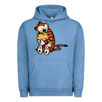 Pigment Pebble Blue newcalvin and hobbes 04 Urban Hoodie - linhVisuals