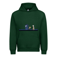 Forest Green newcalvin and hobbes night star tardis Urban Hoodie - linhVisuals