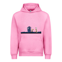 Fuchsia Pink newcalvin and hobbes night star tardis Urban Hoodie - linhVisuals