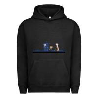 Pigment Black newcalvin and hobbes night star tardis Urban Hoodie - linhVisuals