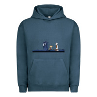 Pigment Midnight Navy newcalvin and hobbes night star tardis Urban Hoodie - linhVisuals