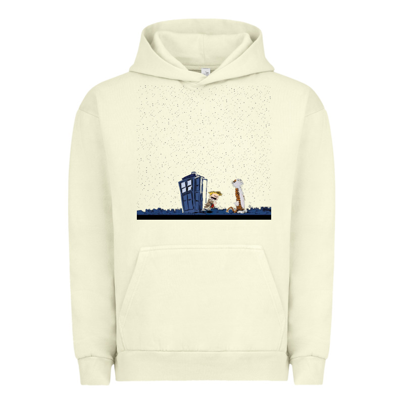 Newcalvin And Hobbes Night Star Tardis Urban Hoodie by linhVisuals | Teevron