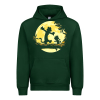 Forest Green newcalvin and hobbes no worries Urban Hoodie - linhVisuals