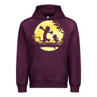 Mauve Wine newcalvin and hobbes no worries Urban Hoodie - linhVisuals