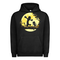 Pigment Black newcalvin and hobbes no worries Urban Hoodie - linhVisuals