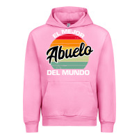 Fuchsia Pink el mejor abuelo del mundo grandfather sweatshirt Urban Hoodie - linhVisuals