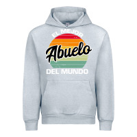 Heather Grey el mejor abuelo del mundo grandfather sweatshirt Urban Hoodie - linhVisuals