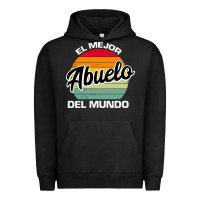 Pigment Black el mejor abuelo del mundo grandfather sweatshirt Urban Hoodie - linhVisuals
