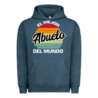 Pigment Midnight Navy el mejor abuelo del mundo grandfather sweatshirt Urban Hoodie - linhVisuals