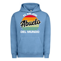 Pigment Pebble Blue el mejor abuelo del mundo grandfather sweatshirt Urban Hoodie - linhVisuals