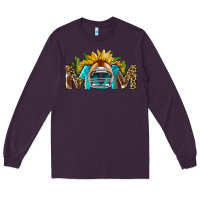 Plum football mom Long Sleeve Tee - BundleAndBundleShop
