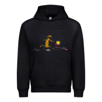 Black newcalvin and hobbes quote 10 Urban Hoodie - linhVisuals