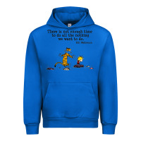 Cobalt newcalvin and hobbes quote 10 Urban Hoodie - linhVisuals