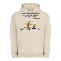 Pigment French Oak newcalvin and hobbes quote 10 Urban Hoodie - linhVisuals