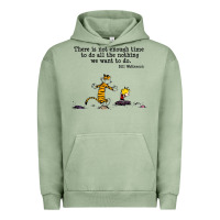 Pigment Oil Green newcalvin and hobbes quote 10 Urban Hoodie - linhVisuals