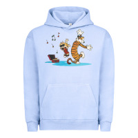 Pigment Grape Ice newcalvin and hobbes sing 09 Urban Hoodie - linhVisuals