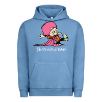 Pigment Pebble Blue newcalvin and hobbes stupendous man Urban Hoodie - linhVisuals