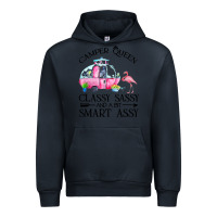 Navy newcamper queen classy sassy and a bit smart assy Urban Hoodie - linhVisuals