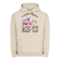 Pigment French Oak newcamper queen classy sassy and a bit smart assy Urban Hoodie - linhVisuals