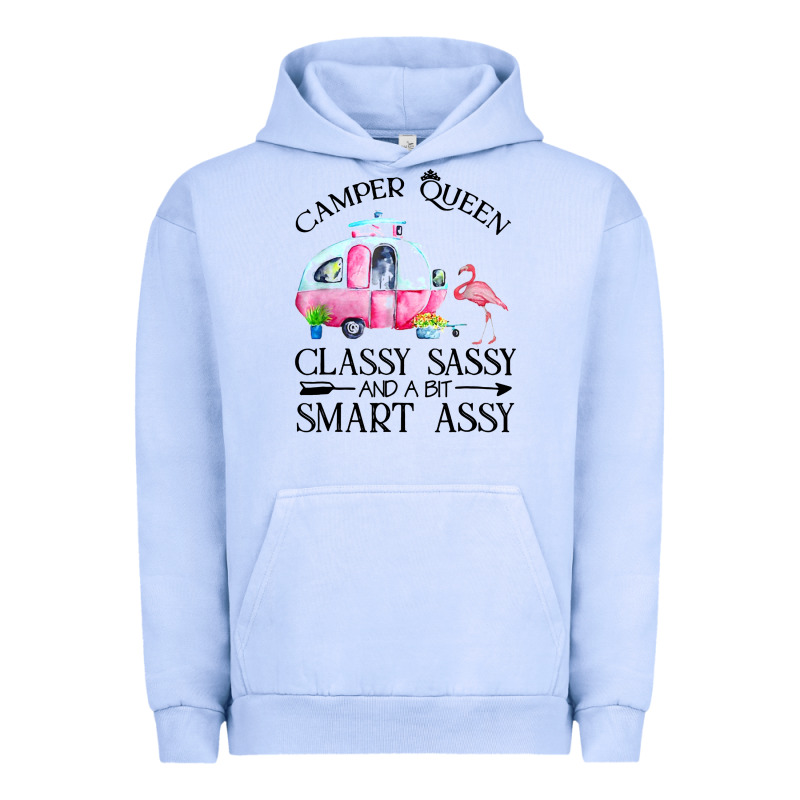 Newcamper Queen Classy Sassy And A Bit Smart Assy Urban Hoodie by linhVisuals | Teevron