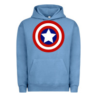 Pigment Pebble Blue newcaptain america Urban Hoodie - linhVisuals