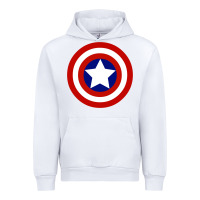 White newcaptain america Urban Hoodie - linhVisuals