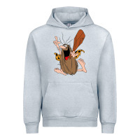 Heather Grey newcaptain caveman Urban Hoodie - linhVisuals