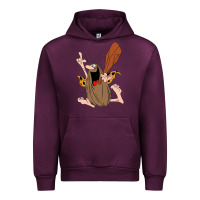 Mauve Wine newcaptain caveman Urban Hoodie - linhVisuals