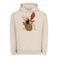 Pigment French Oak newcaptain caveman Urban Hoodie - linhVisuals