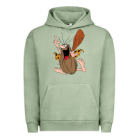 Pigment Oil Green newcaptain caveman Urban Hoodie - linhVisuals
