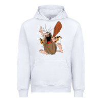 White newcaptain caveman Urban Hoodie - linhVisuals