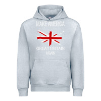 Heather Grey make america great britain again funny uk us Urban Hoodie - linhVisuals