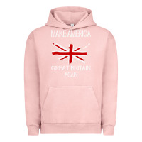 Pigment Salmon make america great britain again funny uk us Urban Hoodie - linhVisuals