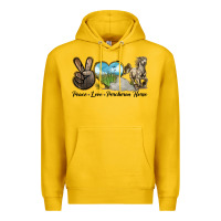 Lemon Peace Love Percheron Horse Premium Hoodie - LillyAllenDesigns