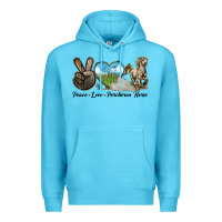 Peace Love Percheron Horse Premium Hoodie | Teevron
