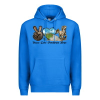 True Royal Peace Love Percheron Horse Premium Hoodie - LillyAllenDesigns