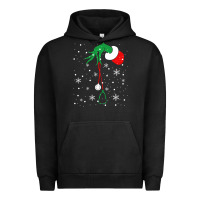 Pigment Black newchristmas grinch hand holding a stethoscope Urban Hoodie - linhVisuals